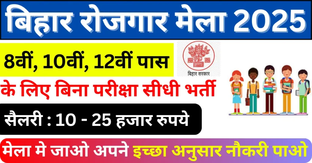 Bihar Rojgar Mela 2025 Date And Time District Wise