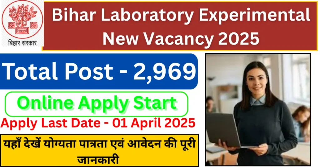 BTSC Bihar Laboratory Experimental Vacancy 2025