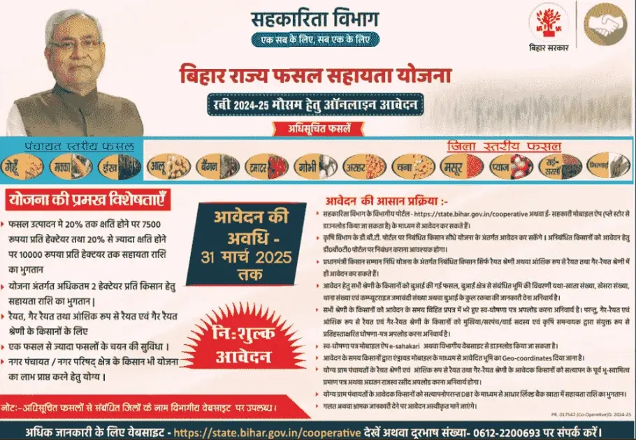 Bihar Fasal Bima Yojana 2025