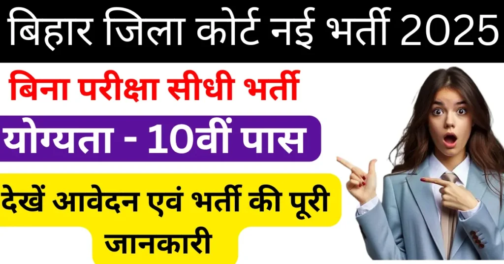 Bihar District Court Attender Vacancy 2025