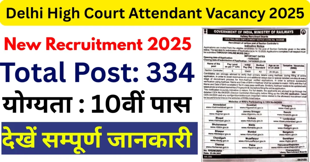 DSSSB Court Attendant Online Application 2025